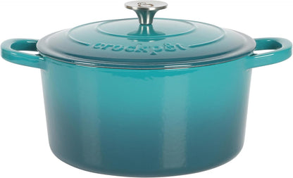 3 Quart Enameled Cast Iron Dutch Oven – Aqua - Curated Catalog V8