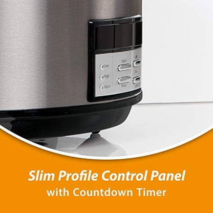 8 Quart Programmable Slow Cooker with Auto Warm - Curated Catalog H0