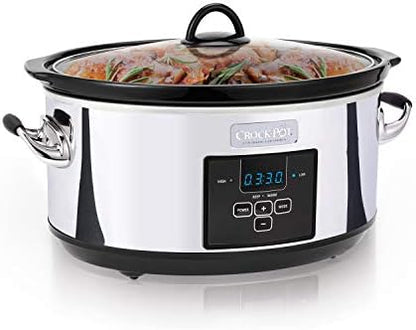 7 Quart Programmable Slow Cooker – Polished Platinum - Curated Catalog F6