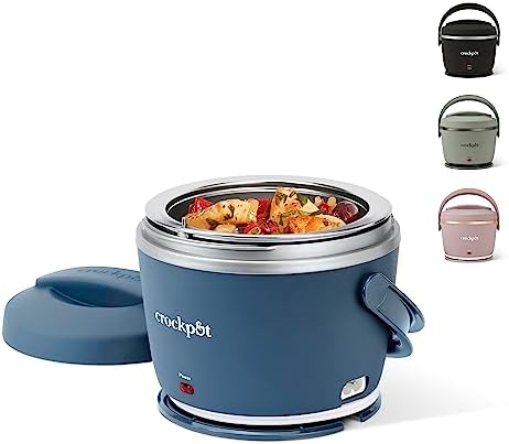 Electric Lunch Box Food Warmer 20oz – Faded Blue - Curated Catalog K4