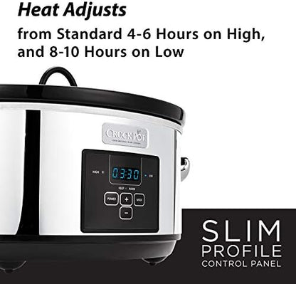 7 Quart Programmable Slow Cooker – Polished Platinum - Curated Catalog F6