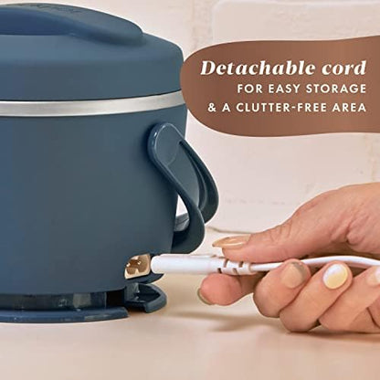 Electric Lunch Box Food Warmer 20oz – Faded Blue - Curated Catalog K4