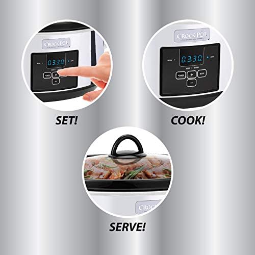 7 Quart Programmable Slow Cooker – Polished Platinum - Curated Catalog F6