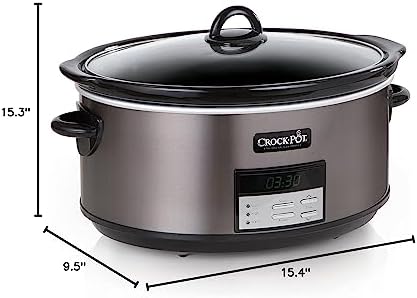 8 Quart Programmable Slow Cooker with Auto Warm - Curated Catalog H0