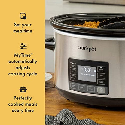 7 Quart Portable Programmable Slow Cooker with Timer - Curated Catalog D4