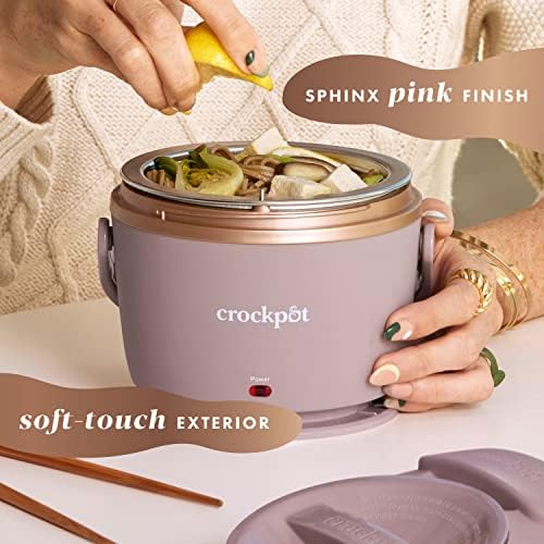 Electric Lunch Box Food Warmer 20oz – Blush Pink - Curated Catalog H8