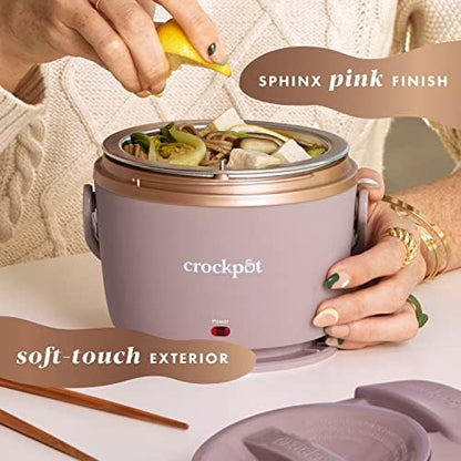 Electric Lunch Box Food Warmer 20oz – Blush Pink - Curated Catalog H8