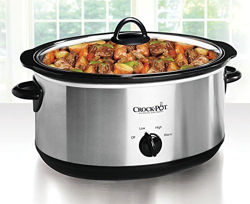 7 Quart Oval Manual Slow Cooker – Stainless Steel - Curated Catalog G9