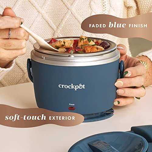 Electric Lunch Box Food Warmer 20oz – Faded Blue - Curated Catalog K4