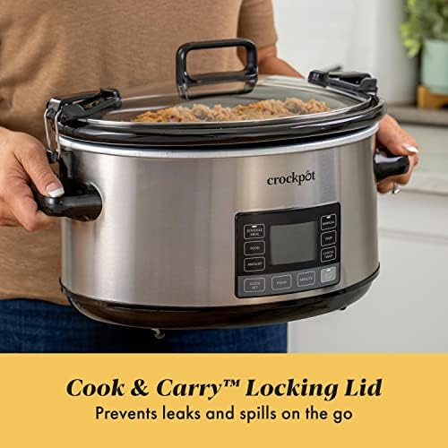 7 Quart Portable Programmable Slow Cooker with Timer - Curated Catalog D4