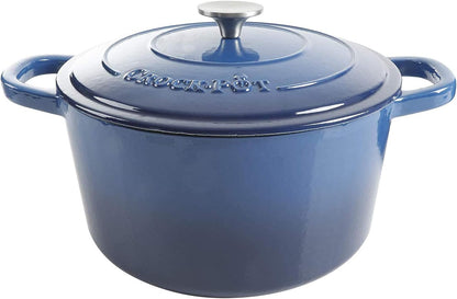 3 Quart Enameled Cast Iron Dutch Oven – Aqua - Curated Catalog M5