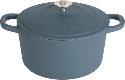 3 Quart Enameled Cast Iron Dutch Oven – Aqua - Curated Catalog M5