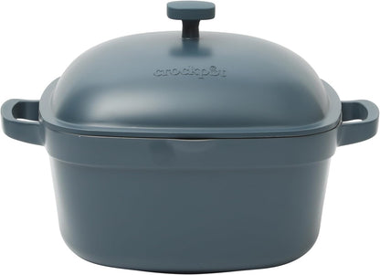 3 Quart Enameled Cast Iron Dutch Oven – Aqua - Curated Catalog M5